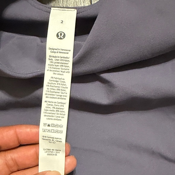 lululemon athletica Purple Sports Bra NWOT - Picture 2 of 6